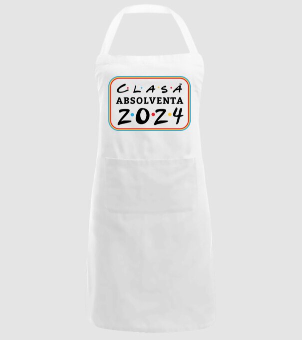Clasă absolventă friends model alb pe tricou