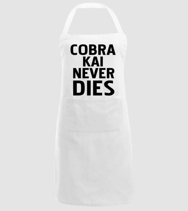 cobra kai never dies model alb pe tricou