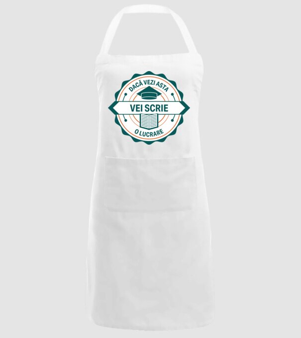 Dacă vezi asta, vei scrie o lucrare model alb pe tricou