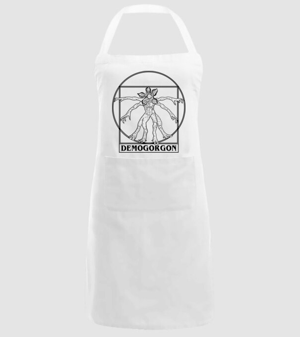 demogorgon da vinci model alb pe tricou