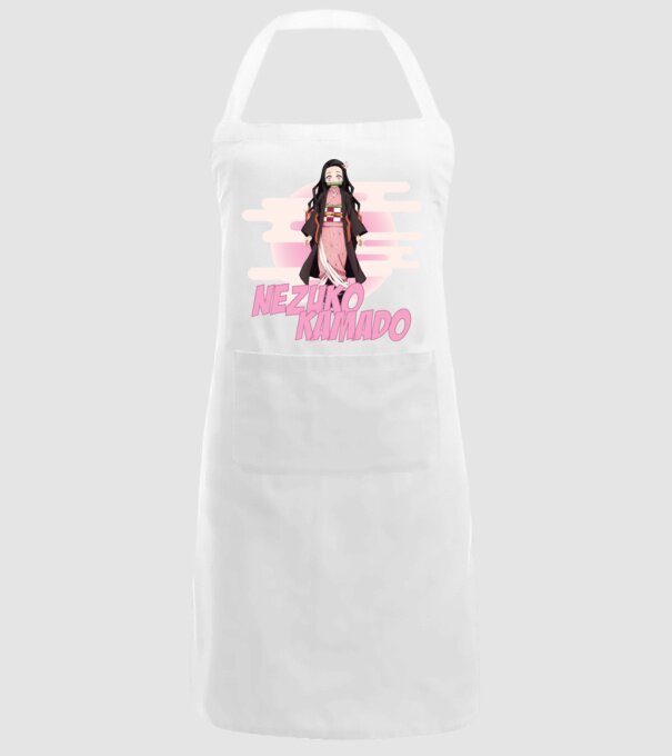 Demon Slayer  Nezuko model alb pe tricou