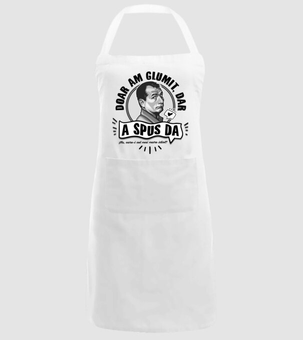 doar am glumit, dar - a spus da - na, care-i cel mai mare idiot model alb pe tricou