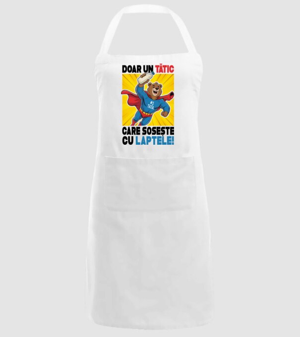 Doar un Tătic Care sosește cu laptele model alb pe tricou