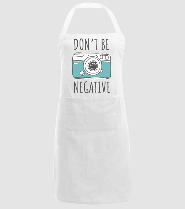 DON'T BE NEGATIVE model alb pe tricou