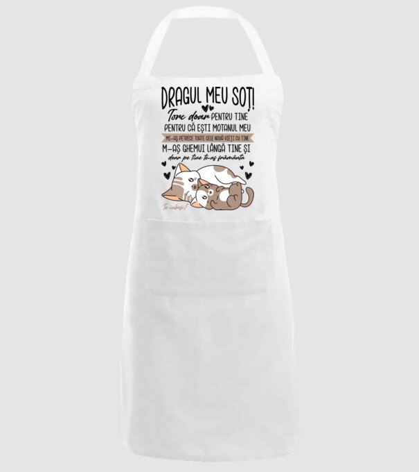 Dragul meu soț! torc doar pentru tine model alb pe tricou