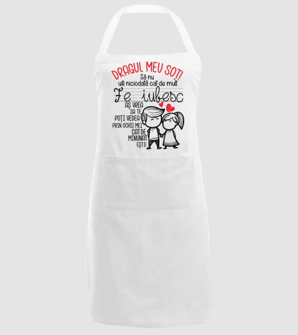 Dragul meu soț Cât de minunat ești! model alb pe tricou