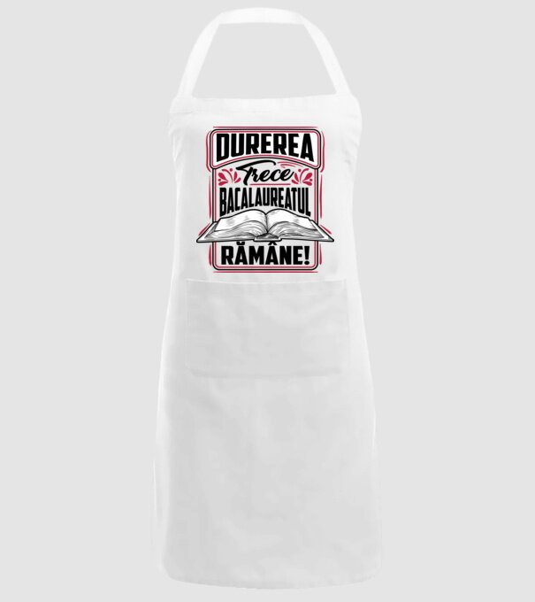 Durerea trece_bacalaureatul rămâne  model alb pe tricou