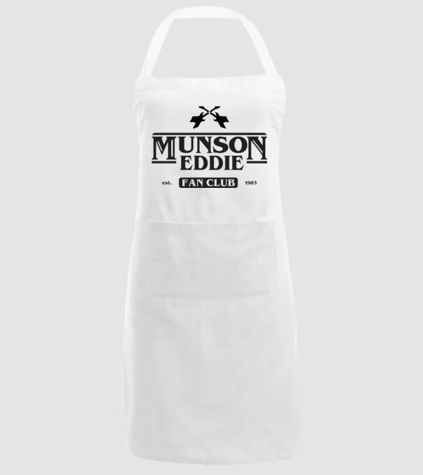 eddie munson fan club model alb pe tricou