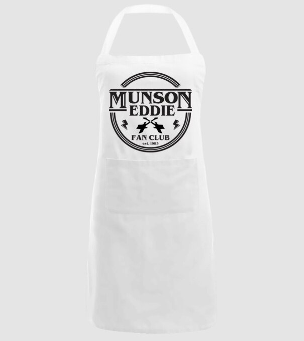 eddie munson fan club est 1983 model alb pe tricou