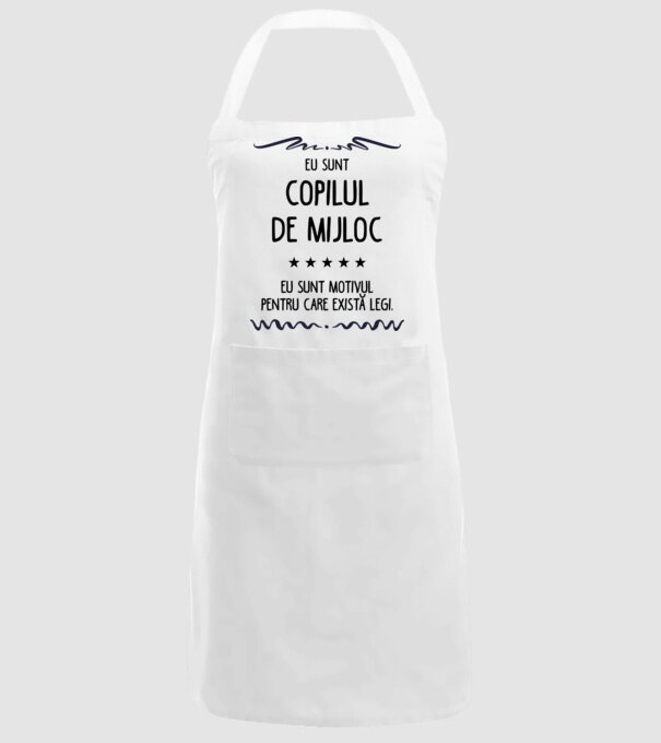 Eu sunt copilul de mijloc, eu sunt motivul pentru care există legi. model alb pe tricou