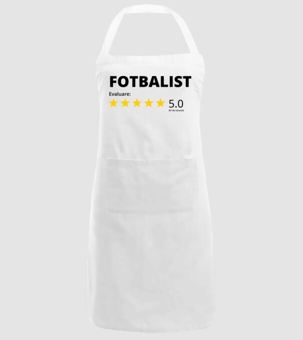 Evaluare 5 FOTBALIST model alb pe tricou