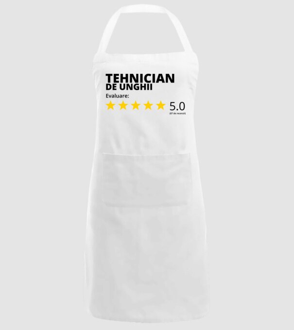 Evaluare - TEHNICIAN DE UNGHII model alb pe tricou