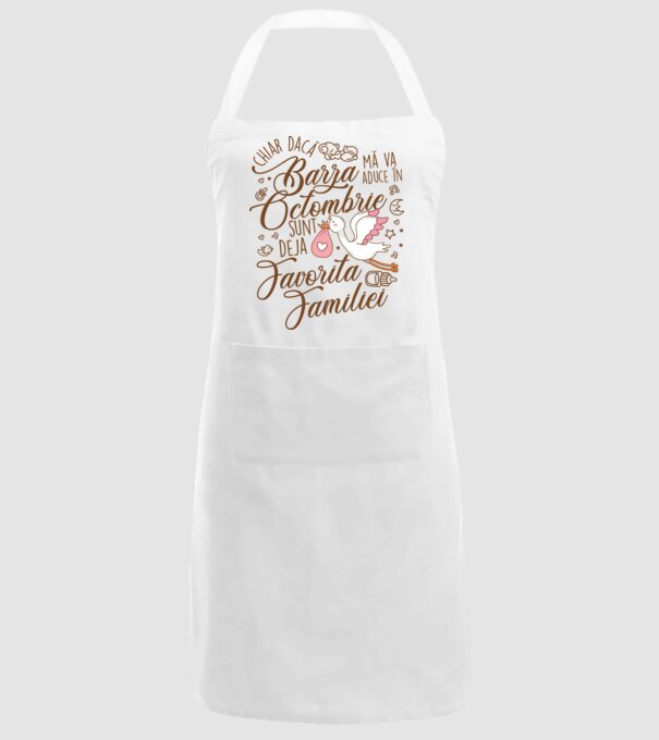 Favorita familiei OCTOMBRIE model alb pe tricou