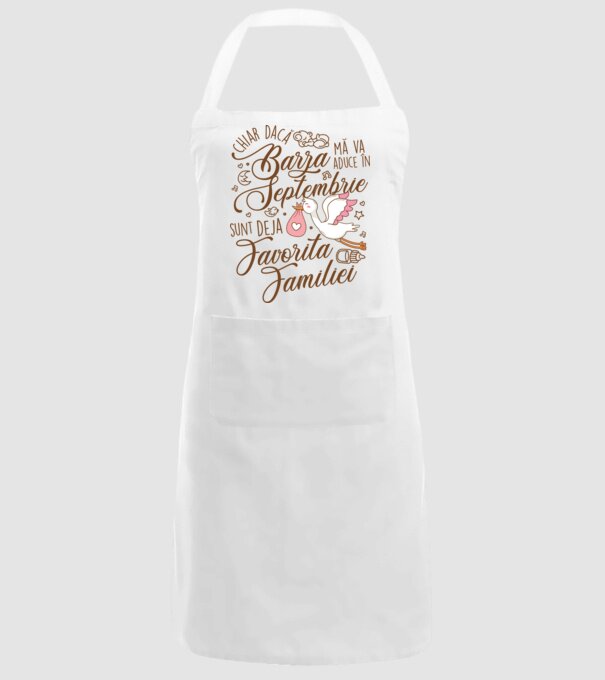 Favorita familiei SEPTEMBRIE model alb pe tricou
