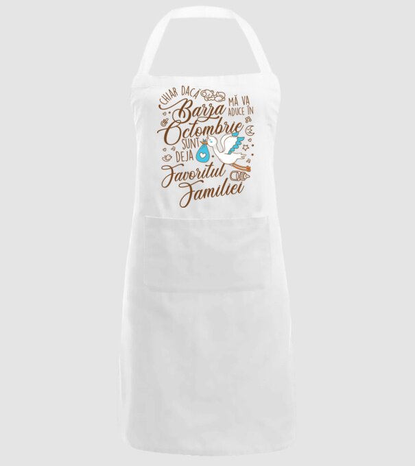 Favoritul familiei OCTOMBRIE model alb pe tricou