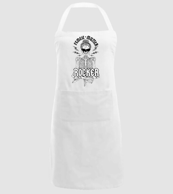 femeie - mutter - rocker model alb pe tricou