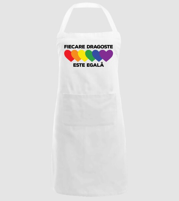 Fiecare dragoste este egală model alb pe tricou