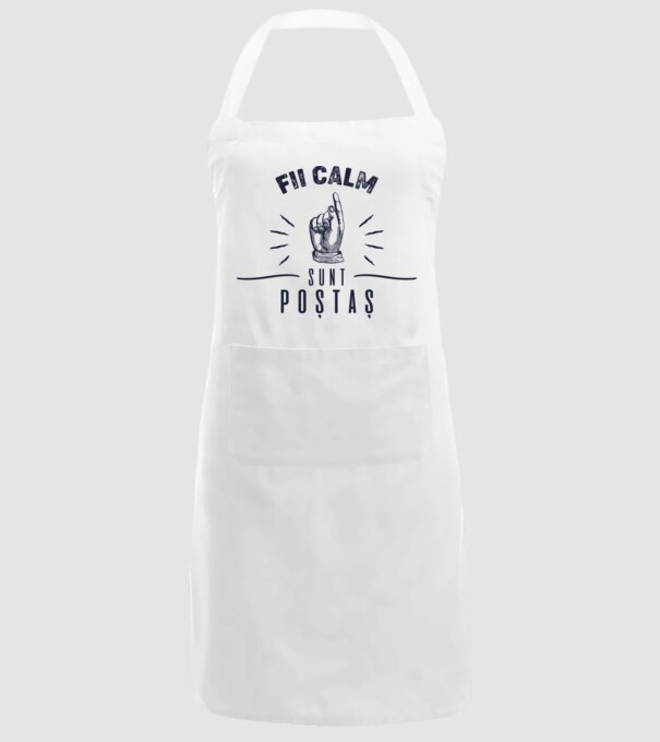 Fii calm, sunt poștaș model alb pe tricou