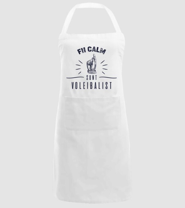 Fii calm, sunt VOLEIBALIST model alb pe tricou