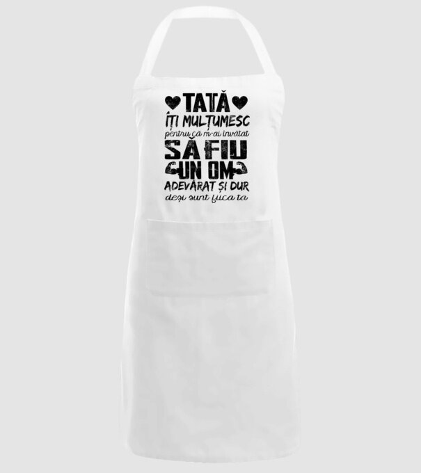 fiică crescută ca fiu Alb model alb pe tricou