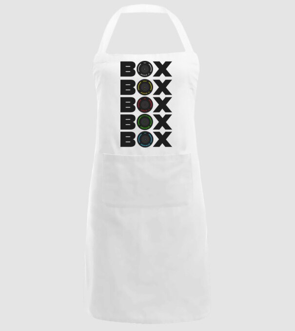 Forma1 box model alb pe tricou