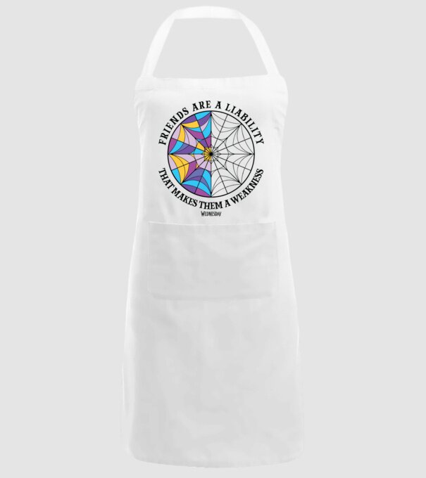 Friends are liability model alb pe tricou