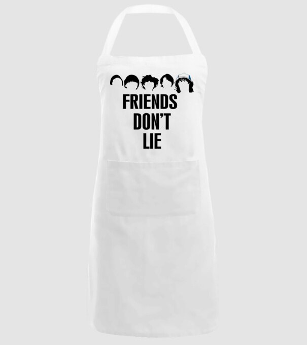 friends dont lie stranger things model alb pe tricou