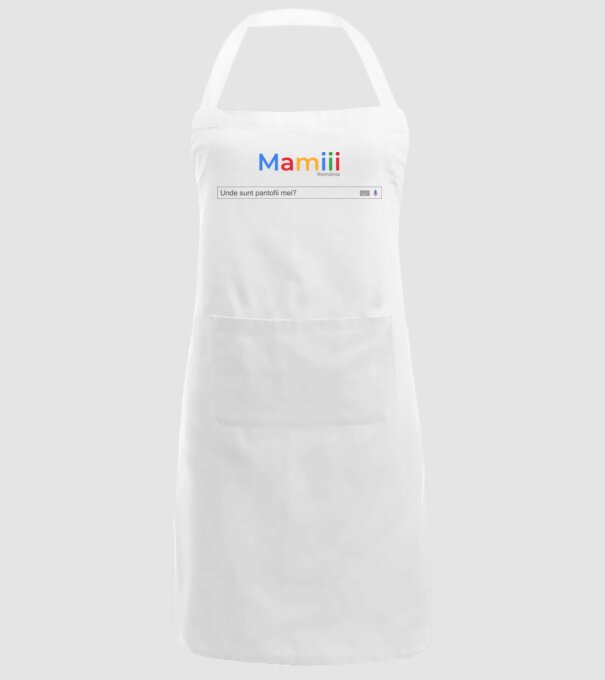 Mamiiii - Unde sunt pantofii mei? model alb pe tricou
