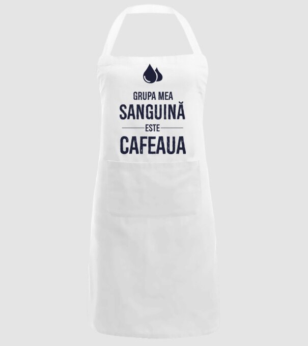 Grupa mea sanguină este cafeaua model alb pe tricou