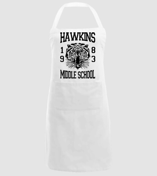 hawkins middle school 83 model alb pe tricou