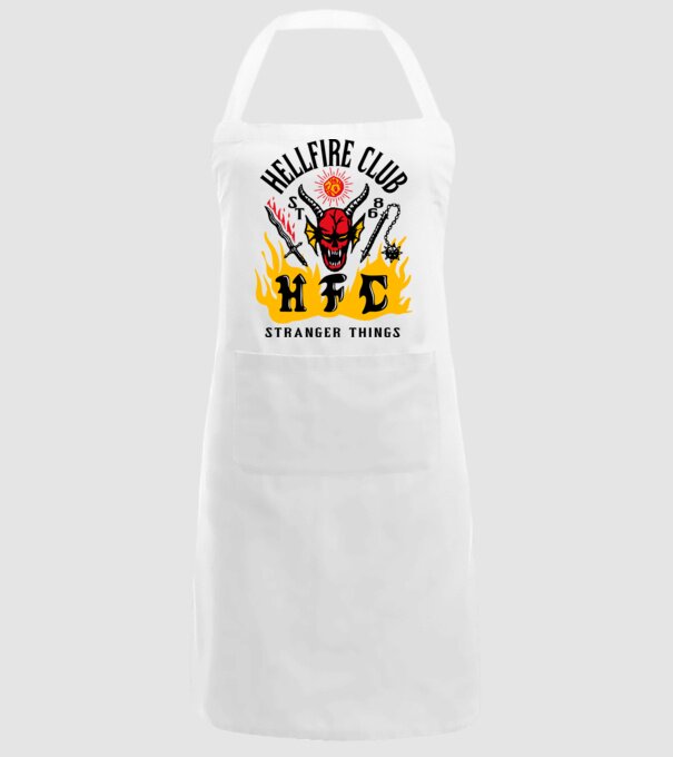hellfire club 86 stranger things model alb pe tricou