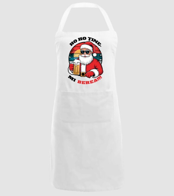 Ho ho ține mi berea! alb model alb pe tricou