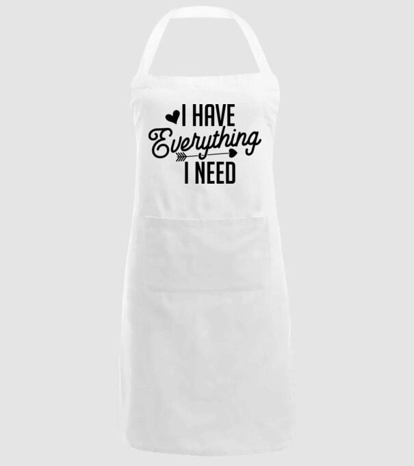I have everything model alb pe tricou