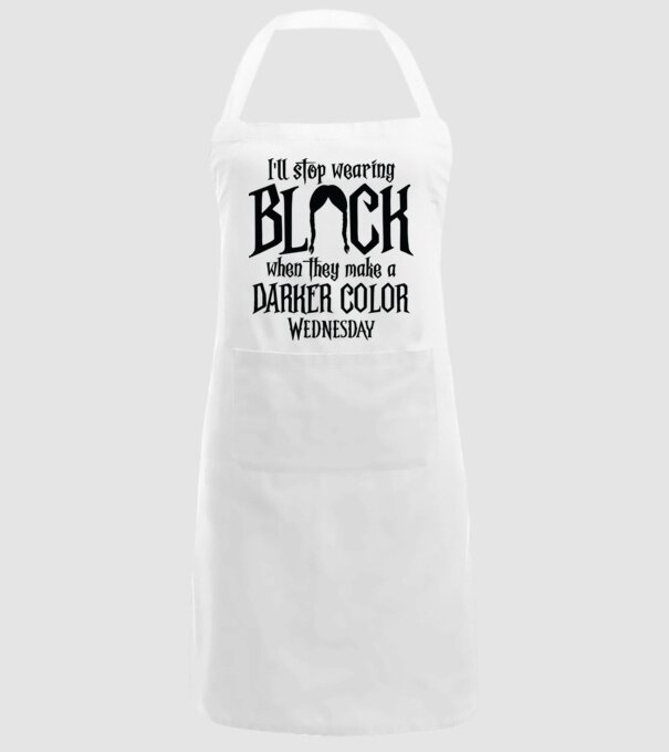  ill stop wearing black model alb pe tricou