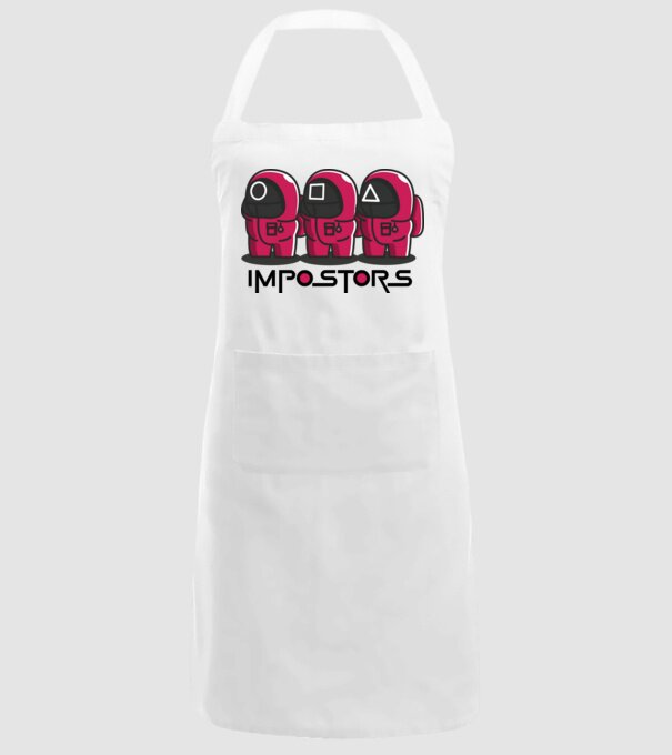 impostors squid game model alb pe tricou