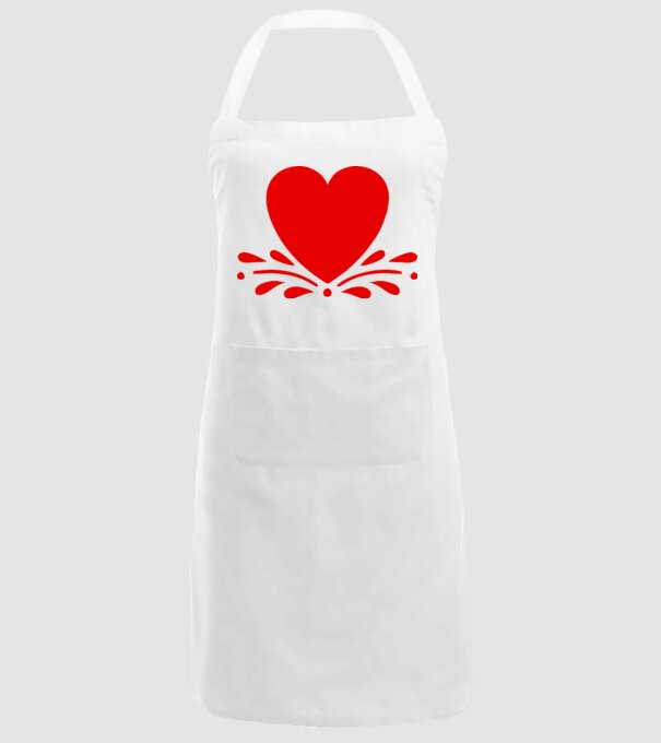 inimă Valentine model alb pe tricou