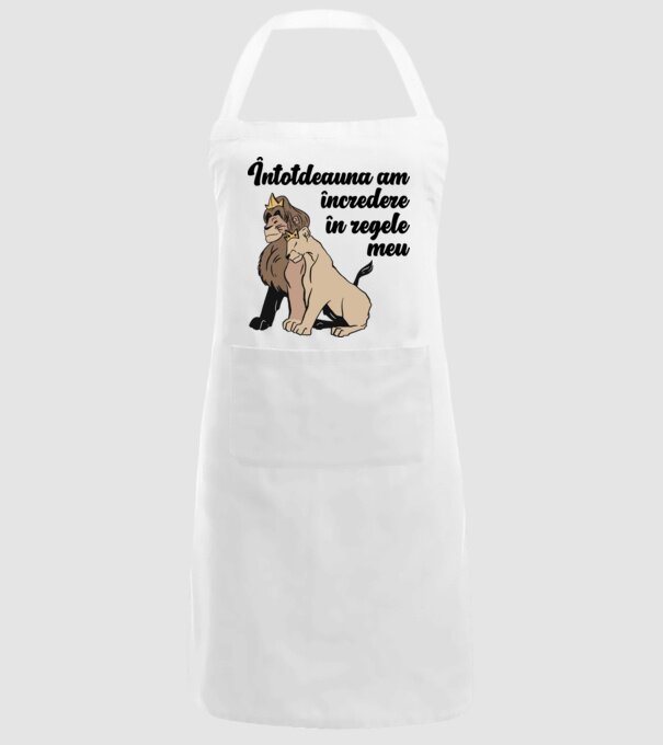 Întotdeauna am încredere în regele meu model alb pe tricou
