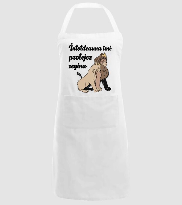 Întotdeauna îmi protejez regina model alb pe tricou
