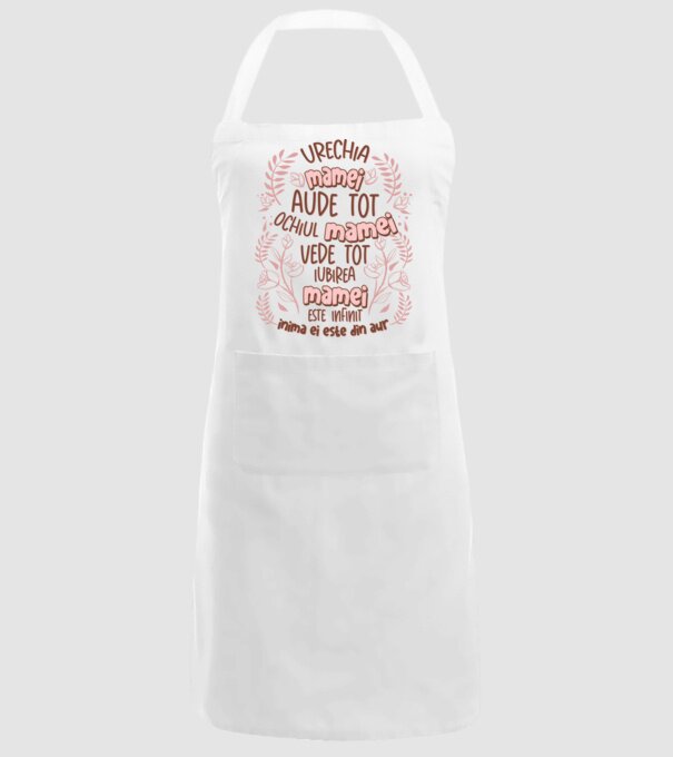 Iubirea mamei este infinit model alb pe tricou
