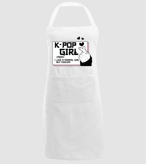 K-POP FANGIRL model alb pe tricou