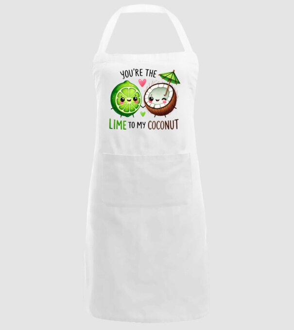 Lime to my Coconut model alb pe tricou