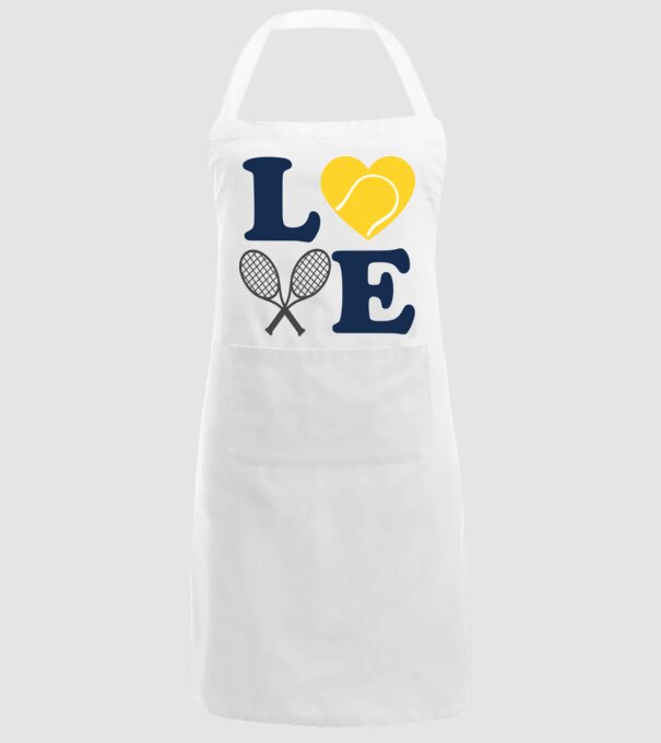 LOVE Tennis model alb pe tricou