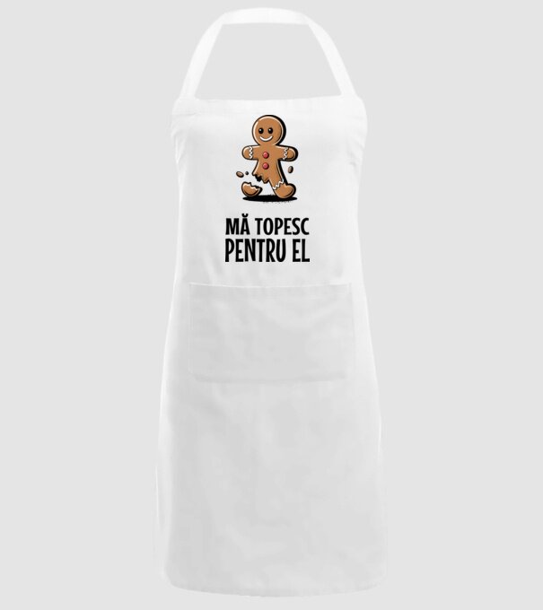 Mă topesc pentru el alb model alb pe tricou