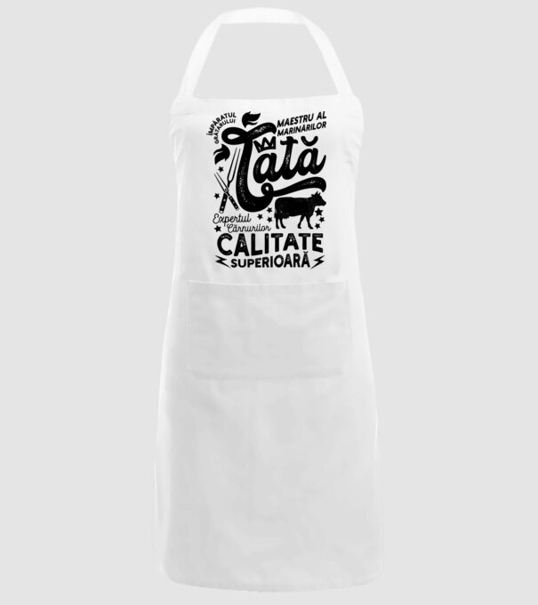 Împăratul grătarului, maestru al marinărilor, expertul cărnurilor - tată - Calitate superioară model alb pe tricou