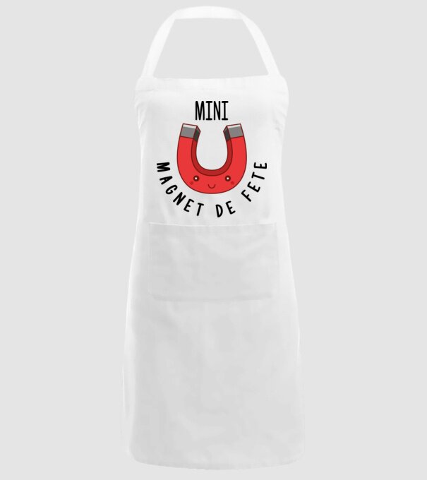 Mini magnet de fete model alb pe tricou
