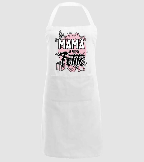 Mamă a unei fetițe model alb pe tricou