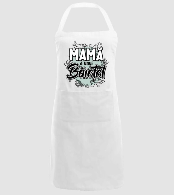 Mamă a unui băiețel model alb pe tricou