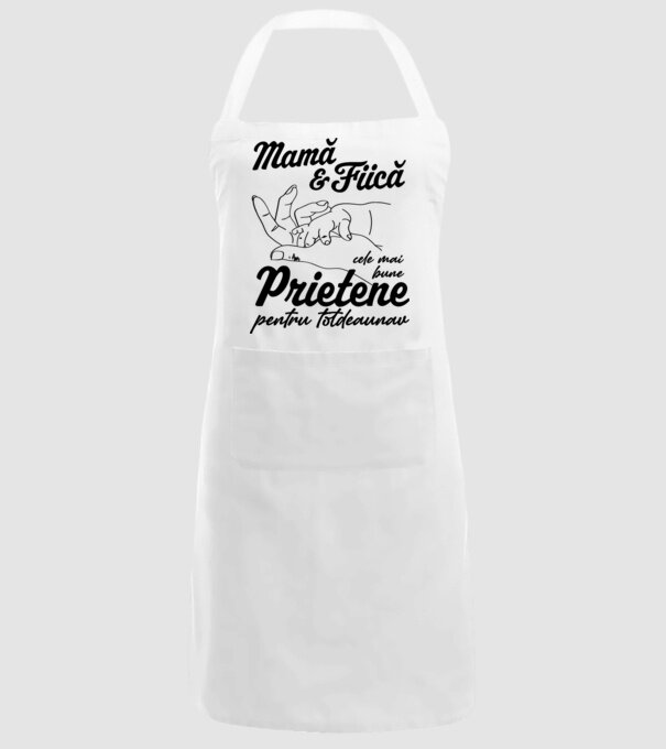 Mamă & fiică - cele mai bune prietene pentru totdeauna model alb pe tricou