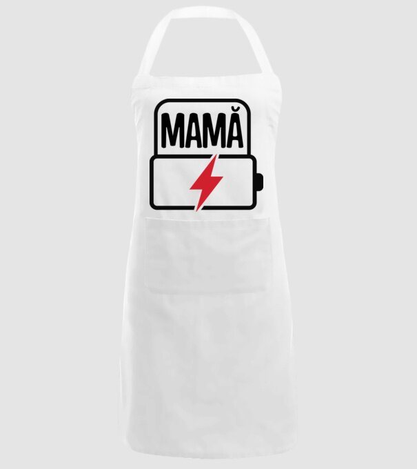 Mamă la încărcat model alb pe tricou