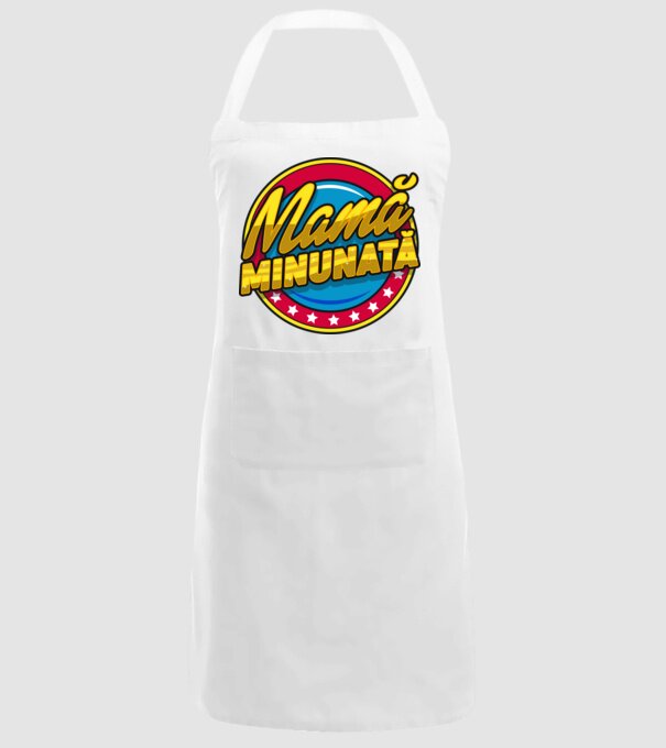 mamă minunată model alb pe tricou